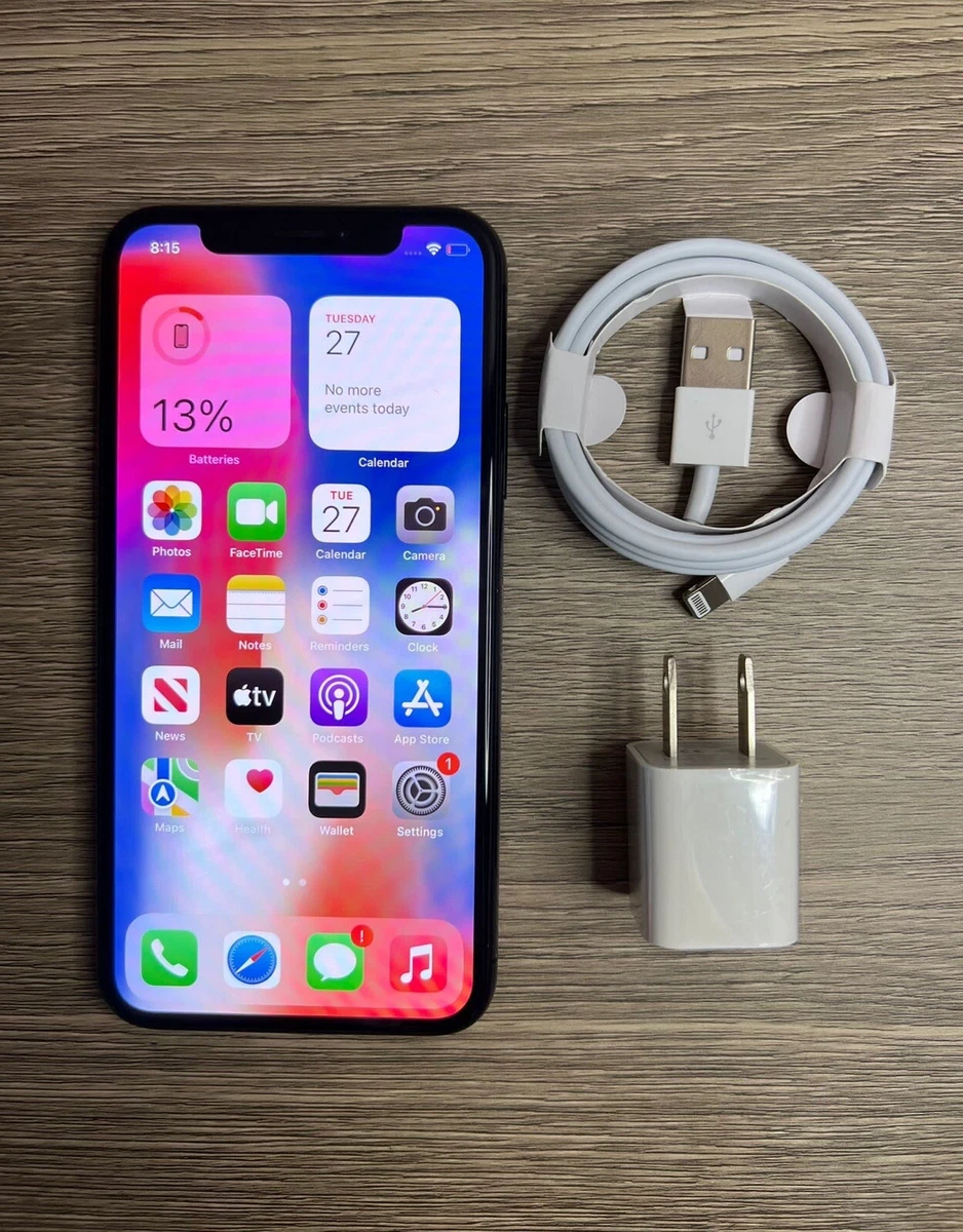 Apple iPhone X - 256GB - Space Gray (Unlocked) A1865 (CDMA + GSM)