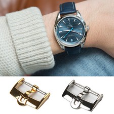 16 18 20mm Stainless Steel Buckle/Clasp Fits For Omega watch Strap Gold/Silver!