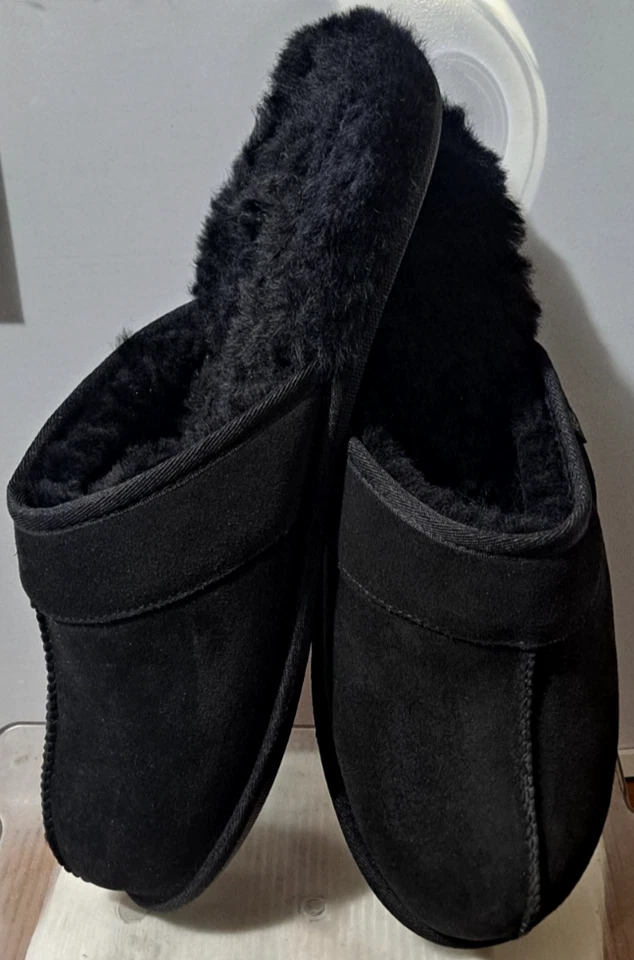 UGG Leisure Outdoor Fur Slide Slipper Men's Size 13 Black SN 1018988 - Image 4 of 4