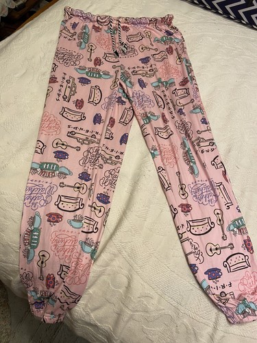 Friends TV Show Pink Sleep Pants Womens 