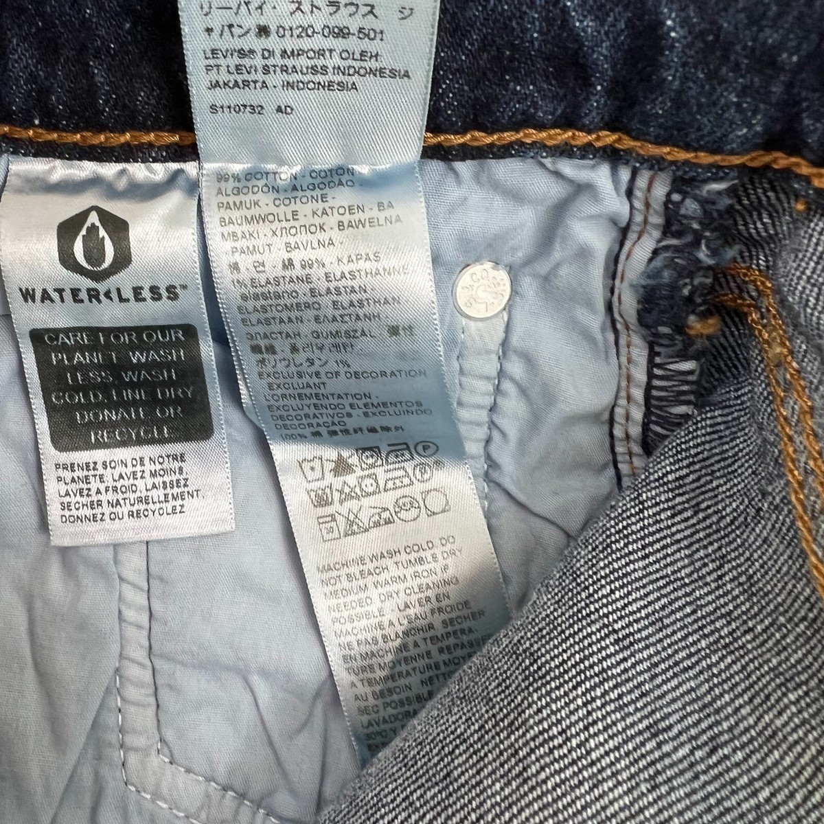 Levi's Premium Women Ribcage Straight Ankle Button Fly Jeans Blue
