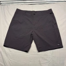 Pelagic Performance Shorts Mens 36 Gray Bermuda Stretch Fishing Outdoors