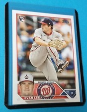 2023 Topps MLB Evan Lee #243 RC Rookie Card Washington Nationals GOOD. rookie card picture