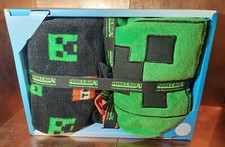 Minecraft Game Night Sleep Set Kids Boys Fleece Pyjama Socks Gift Box 12-13 Year
