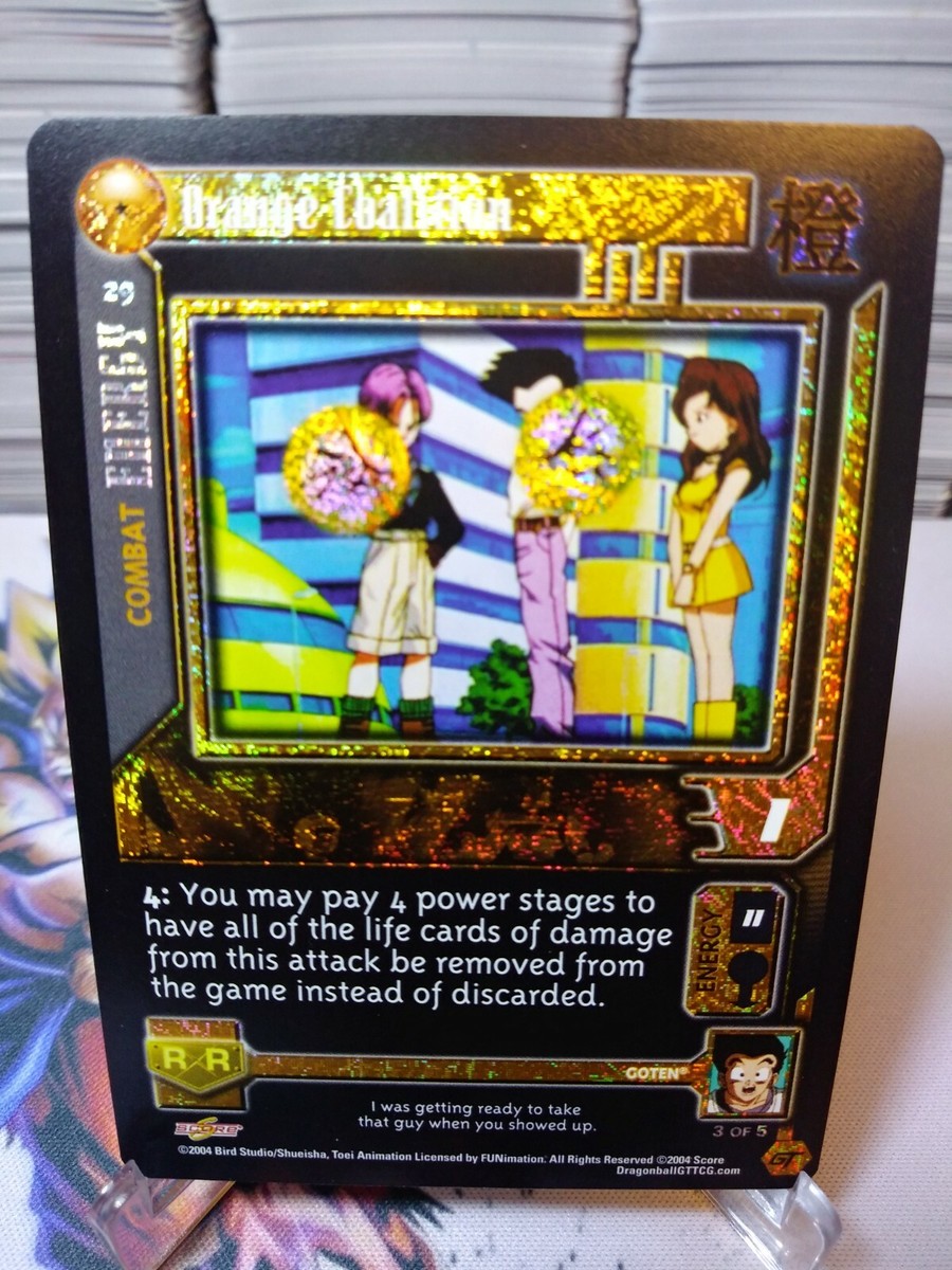 DBZ CCG DRAGON BALL Z GT - ORANGE COALITION #29 LIMITED ALT
