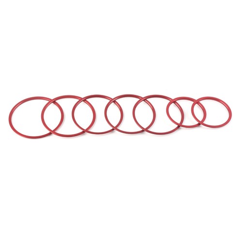 AC Air Vent Outlet Inner Ring Cover Trim For Mercedes Benz C Class W205 Red 7Pcs - Foto 9 di 11