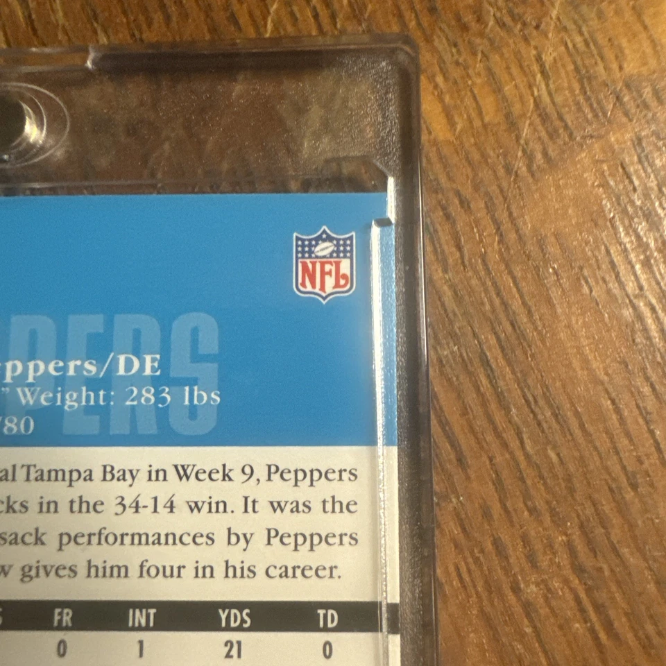 2006 Upper Deck - #29 Julius Peppers - Image 4 of 4