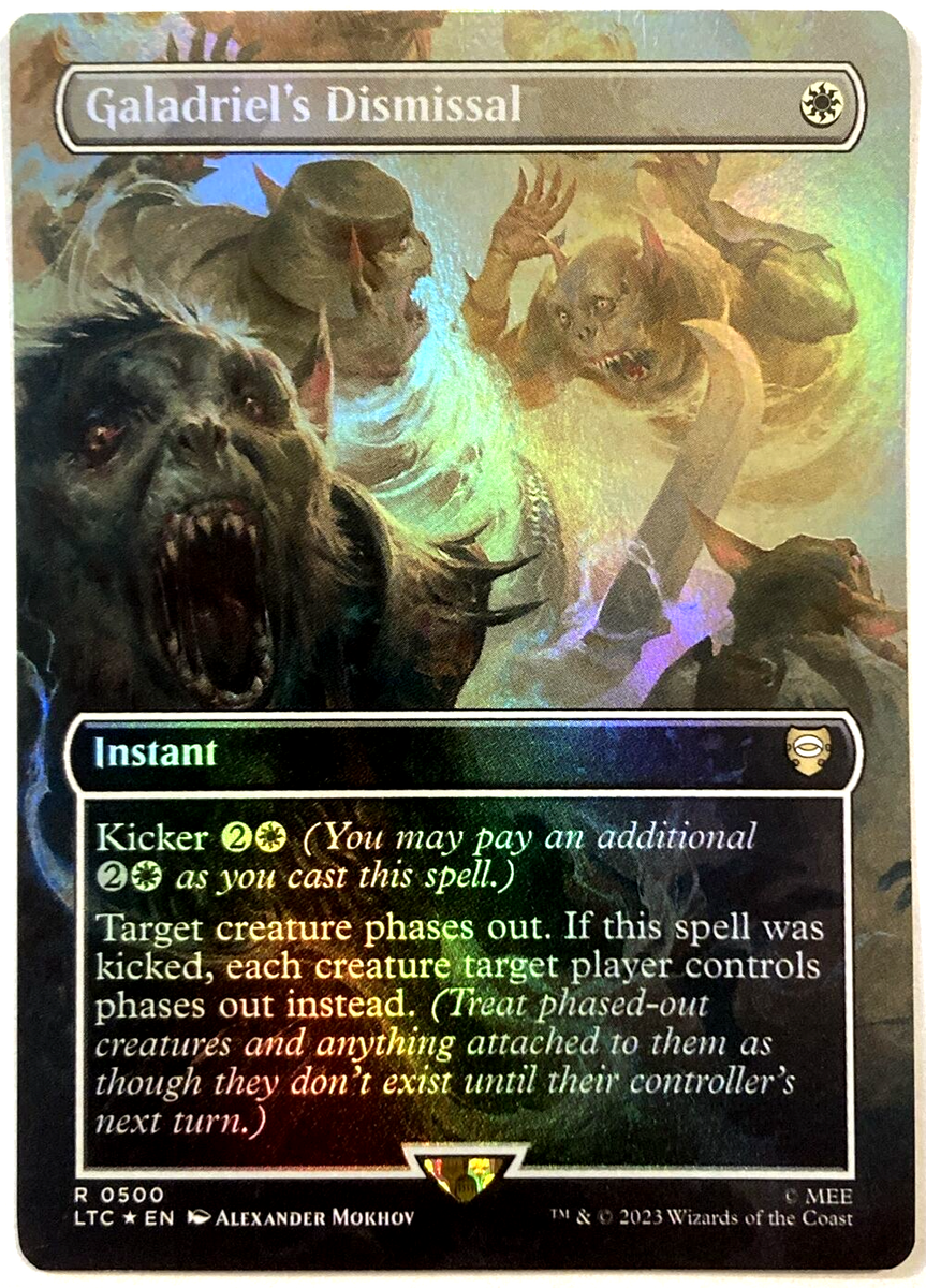 Mtg Galadriel's Dismissal foil 4枚 MTG FOIL Galadriel's Dismissal Borderless - The Lord of the