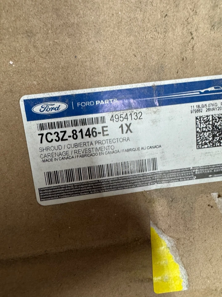 08-10 Ford F250 Super Duty 6.4L V8 Engine Lower Radiator Fan Shroud 7C3Z8146E - Imagem 4 de 4