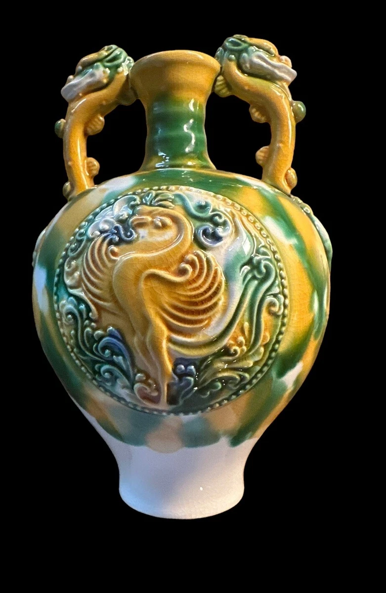 唐三才印第安纳中国古董花瓶| eBay