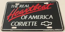 The Real Heartbeat of America Corvette Booster License Plate
