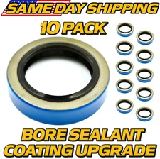 (10 Pk) Trailer Hub Grease Seals Fits 3500 lb Axle E-Z Lube 1.719 x 2.565 -22028
