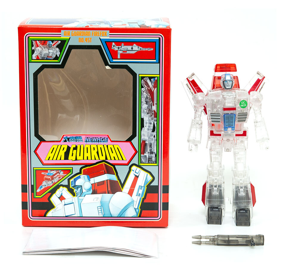 Newage H45T Jetfire FifeFox Transparent Skyfire NA Action