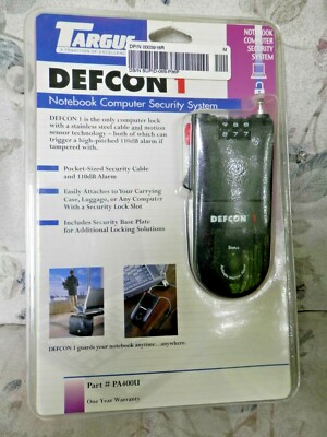 Targus PA400U DEFCON 1 Ultra Combination Notebook Lock & Alarm Security System 