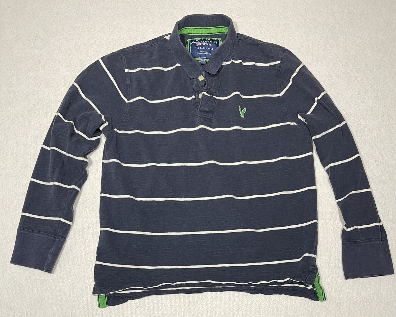 Men's Extra Large American Eagle Collared Henley … - image 1