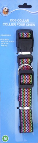 DOG COLLARS ADJUSTABLE NYLON STRAP for Smaller Dogs SELECT: Collar Size & Color - Picture 11 of 50