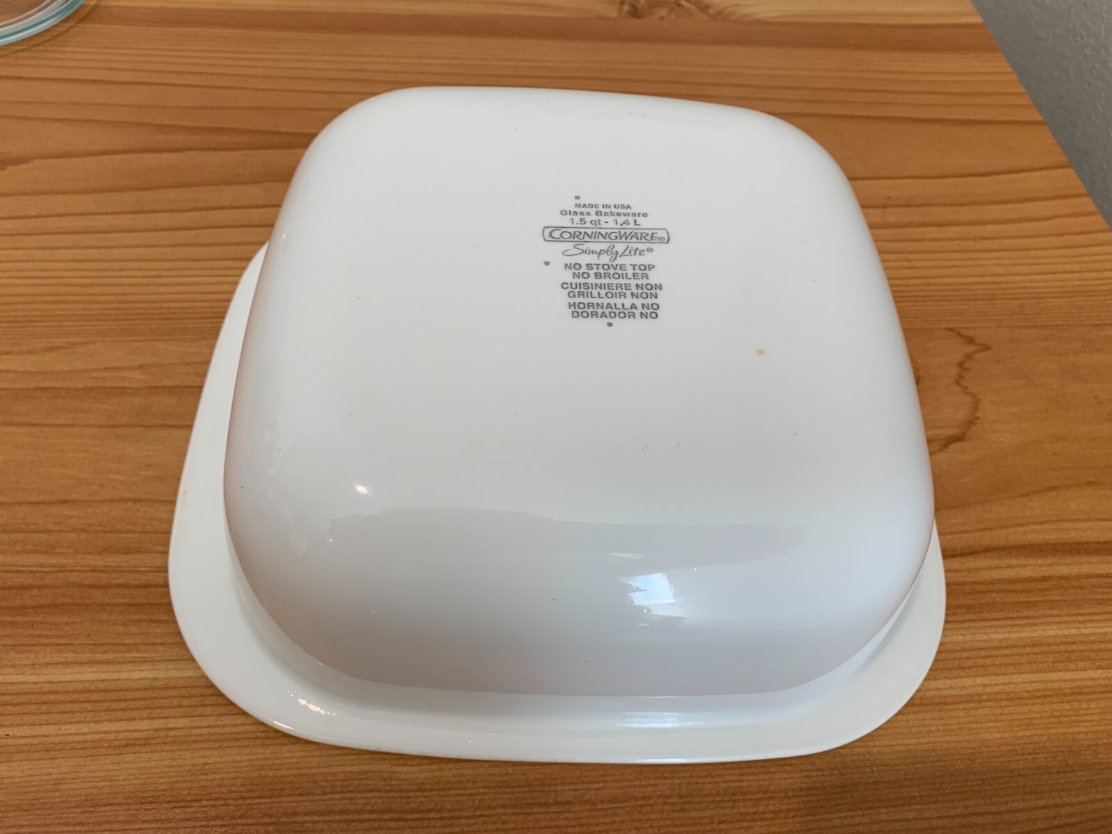 Corning Ware Simply Lite 1.5 Qt Glass Bakeware with Glass Lid EUC eBay
