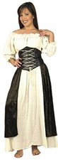 BOS Adult Country Wench Costume Size: Women's X-Small 3-5