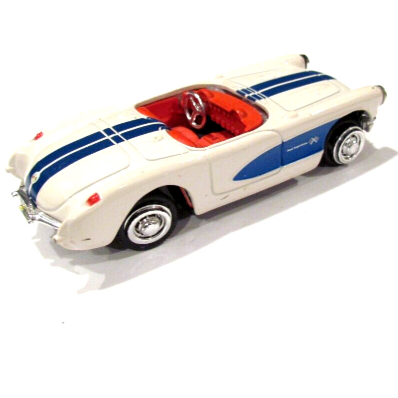 1957 Chevrolet Corvette Convertible Fuel Injection BBU-507 White w/ Blue Stripes