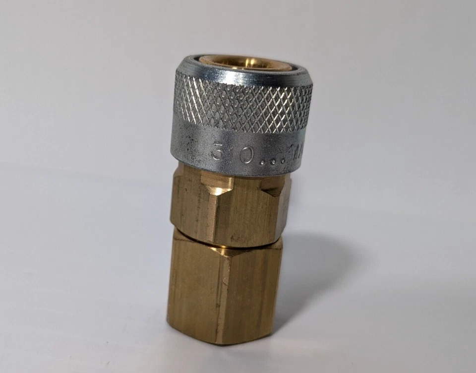 Lot of 19 Foster 310 4404 Brass + Steel Pneumatic Socket 1/2" NPT 1/2" FPT - Image 2 of 4