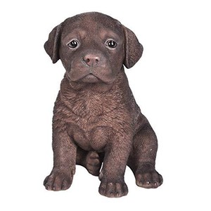 Sit Up Cute Chocolate Labrador Puppy Dog Pet Pal 6 25 Figurine Statue New Ebay