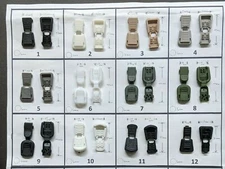 Plastic Lock Ends, Zipper Pull Cord Paracord Tactical Military Shoe