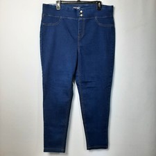 Terra  Sky Skinny Mid-Rise Jeggings Womens 1X PLUS W36x27.5 Stretch Denim NEW