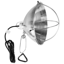 Simple Deluxe Clamp Lamp Light with 10.5" Aluminum Reflector & Bulb Guard E26