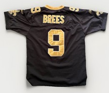 Reebok Drew Brees #9 New Orleans Saints NFL Jersey Mens Size 50 XL Black Gold