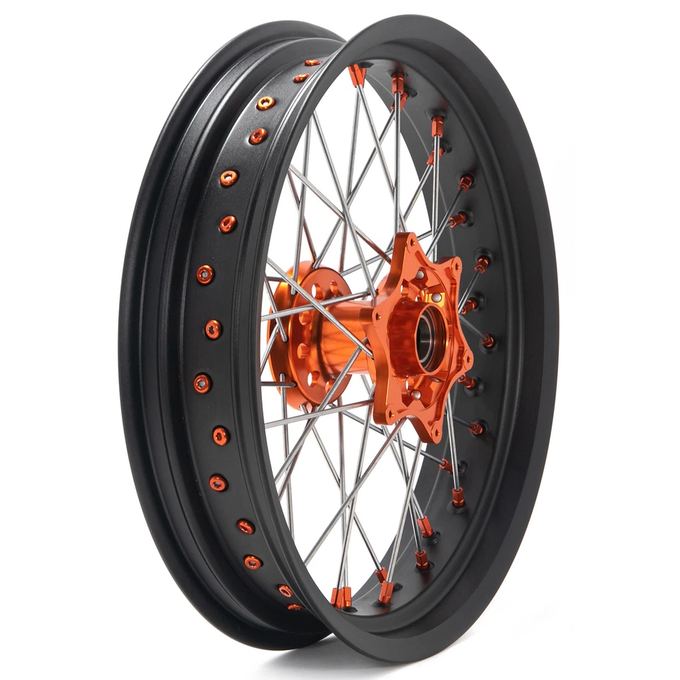 Supermoto 17" Complete Wheel Set for XCW EXCF SX-F SX SXS XC-W SXF 125-540 03-24 - Image 3 of 4