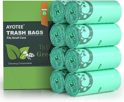 200 Count 1.2 Gallon Small Biodegradable Trash Bags, Compost Bags for Countertop