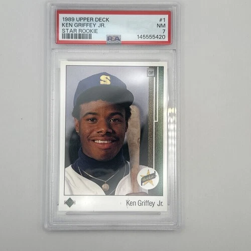 1989 Upper Deck - Star Rookie Ken Griffey Jr #1 (RC) 🔥🔥PSA 7