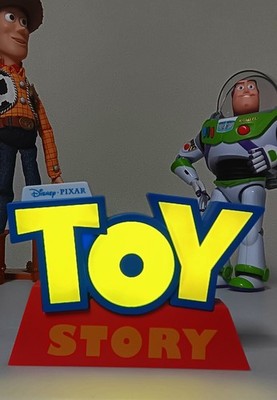 TOY STORY LOGO DISNEY PIXAR - MINISO LED NACHTLICHT DEKO PRÄSENTATION LEUCHTE !!
