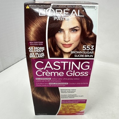 L'Oreal Casting Creme Gloss 553 Brown Sugar Hair Color Discontinued Dye
