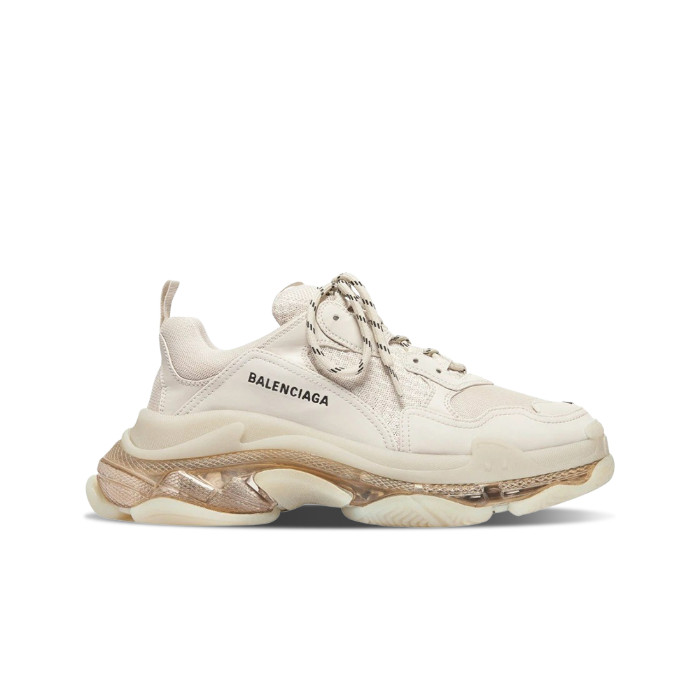 Balenciaga Triple S Sneakers Clear Sole White