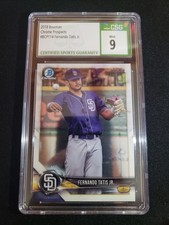 2018 Bowman - Chrome Prospects Fernando Tatís Jr. #BCP114 (RC)  CSG MINT 9
