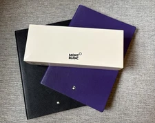 New Montblanc Starwalker Ultra Black Fineliner Pen & Saffiano Leather Notebooks