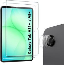 2 Pack Screen  3 Camera Lens Protector for Galaxy Tab A11 / A9 9H Tempered Gla