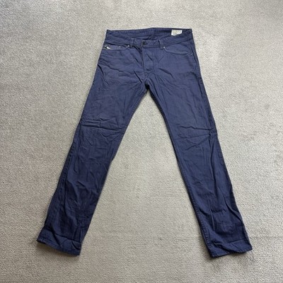 DIESEL Herren Jeans Hose Darron 3D W34 L34 Regular Slim Tapered 21616 Lila Denim