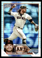 Brandon Crawford 2023 Topps Chrome #66 Giants Insert ? SEE SCAN! FREE SHIPPING