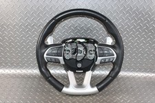 15-22 Challenger Scuffs Black Leather Steering Wheel Heated Paddle Buttons Oem