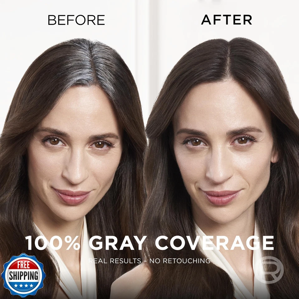 Corrector L'Oreal Paris Magic Root Cover Up Gris Spray Rubio Oscuro 2 OZ(Pack Foto 3 de 4