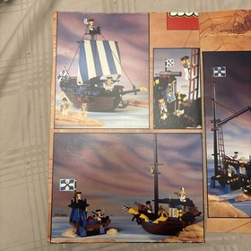 Vintage Lego 6274 Pirates Caribbean Clipper Ship Complete With Manual 
