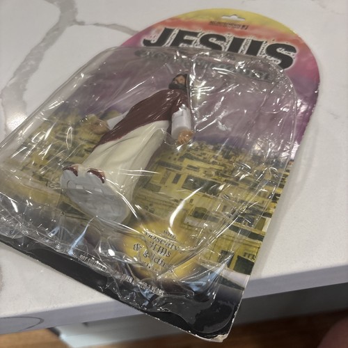 Figura de acción vintage de Jesucristo accesorios 2001 brazos posables deslizamiento *LEER* - Imagen 7 de 8