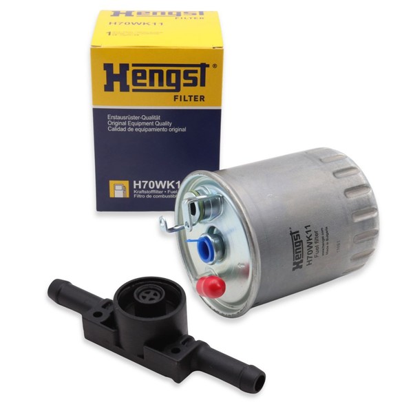 Hengst Kraftstofffilter + Ventil FüR Mercedes W168 Vaneo 414 CDI OM668 Bis Motor-image