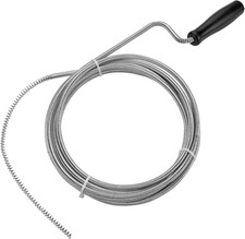 Professional 10 Ft Metal Drain Snake Tool for Kitchen, Bathroom, and RV Use