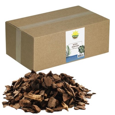 100% Organic Orchid Potting Bark 30 Quarts All-Natural USA-Sourced Pine Mix