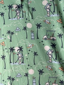 NWT Tipsy Elves Zero Gravity Golf Polo Shirt Astronaut Saturn Men&rsquo;s Large L New