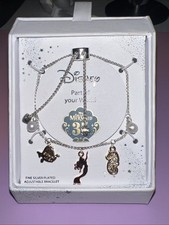 Disney The Little Mermaid Silver Plated Adjustable Charm Bracelet Ariel and Flo