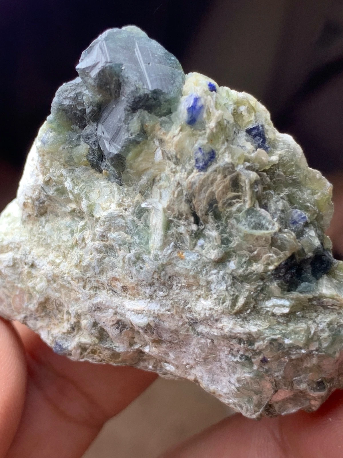 Blue Tourmaline Crystal Specimen — 240 ct, Afghanistan
